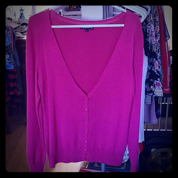 Hot Pink Cardigan - Picture 1 of 2